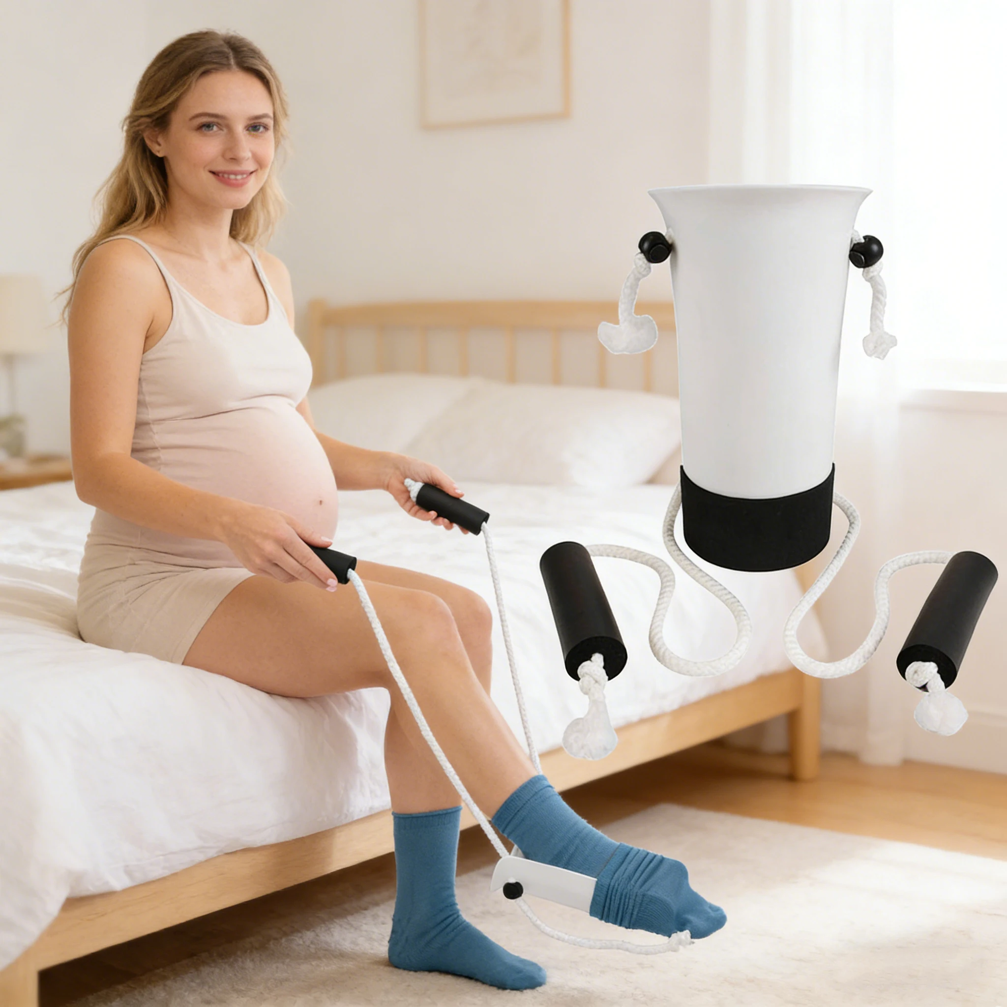 Herramienta para poner calcetines sin agacharse, personas mayores - imagen 5