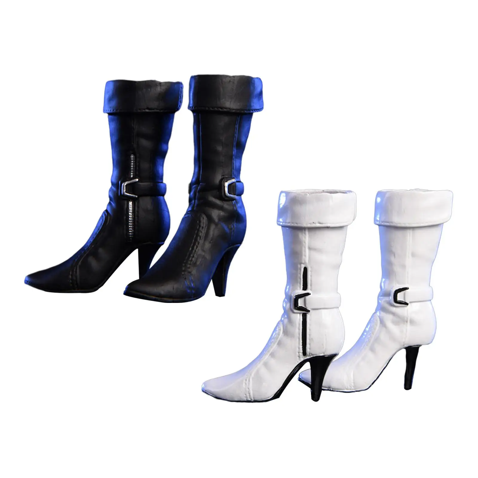 Botas de cuero sintético para figuras de acción escala 1/6 - imagen 4
