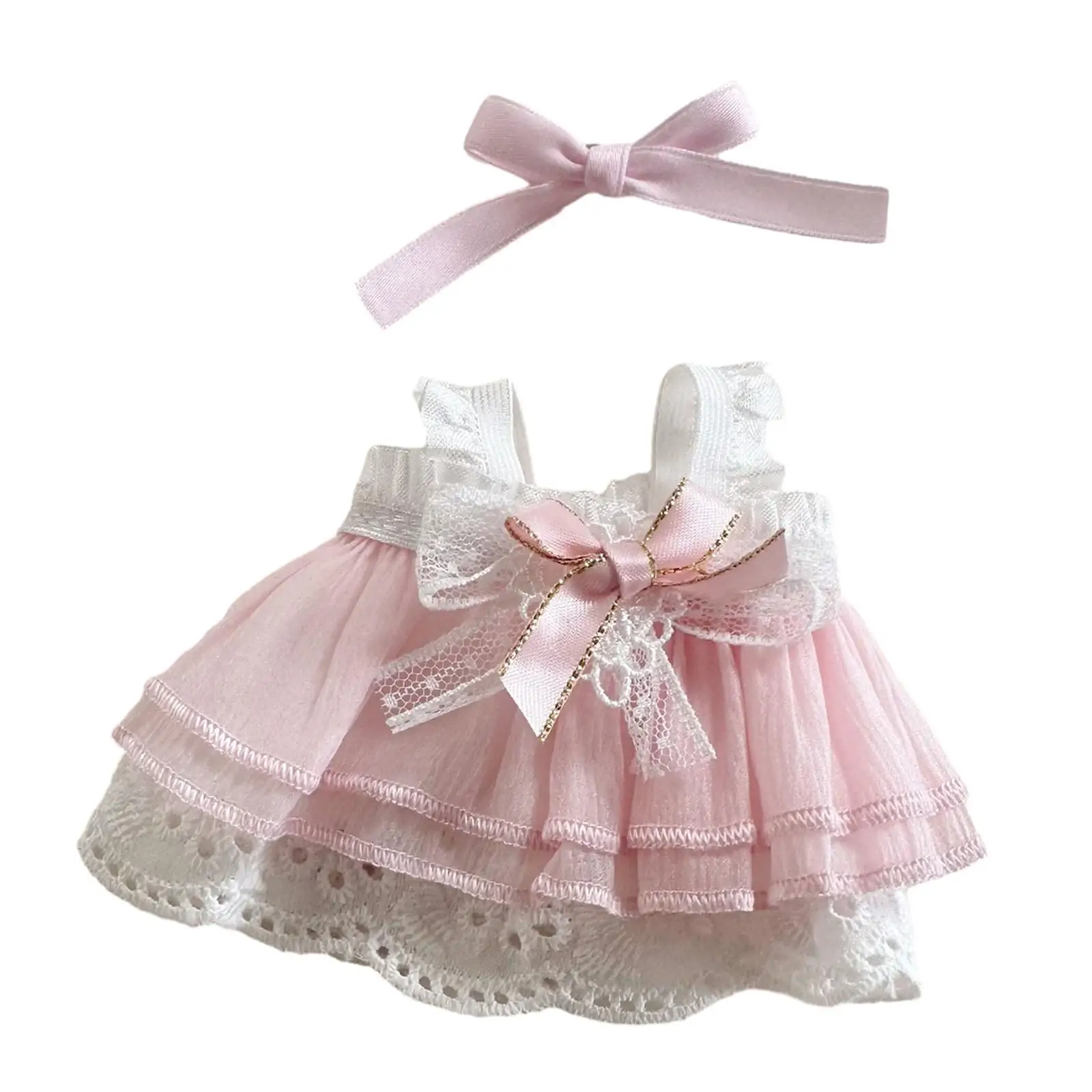 Doll Clothes Cute Doll Dress Lovely Stuffed Doll Clothes Doll Costume Fits 15cm17cm Pendant Dolls Child Toy Girls Gift