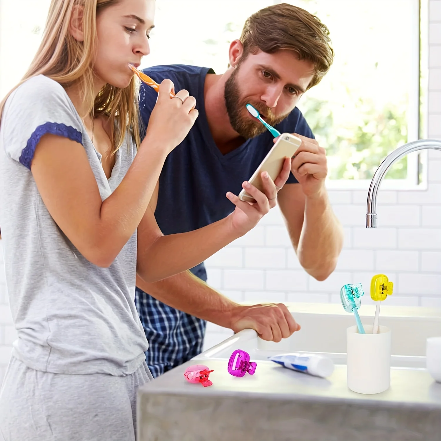 Fundas protectoras para cepillos de dientes infantiles – Estuche viaje - imagen 4