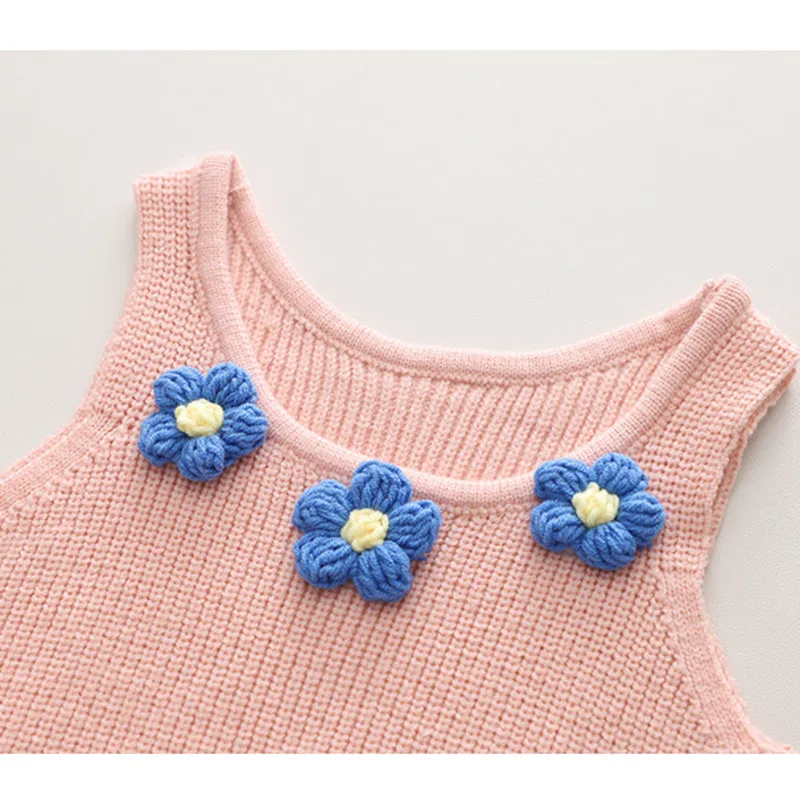 Conjunto de ropa de bebé para niña, traje de chaleco, camiseta y pantalones, chándal informal, primavera y otoño, 3 unidades - imagen 5