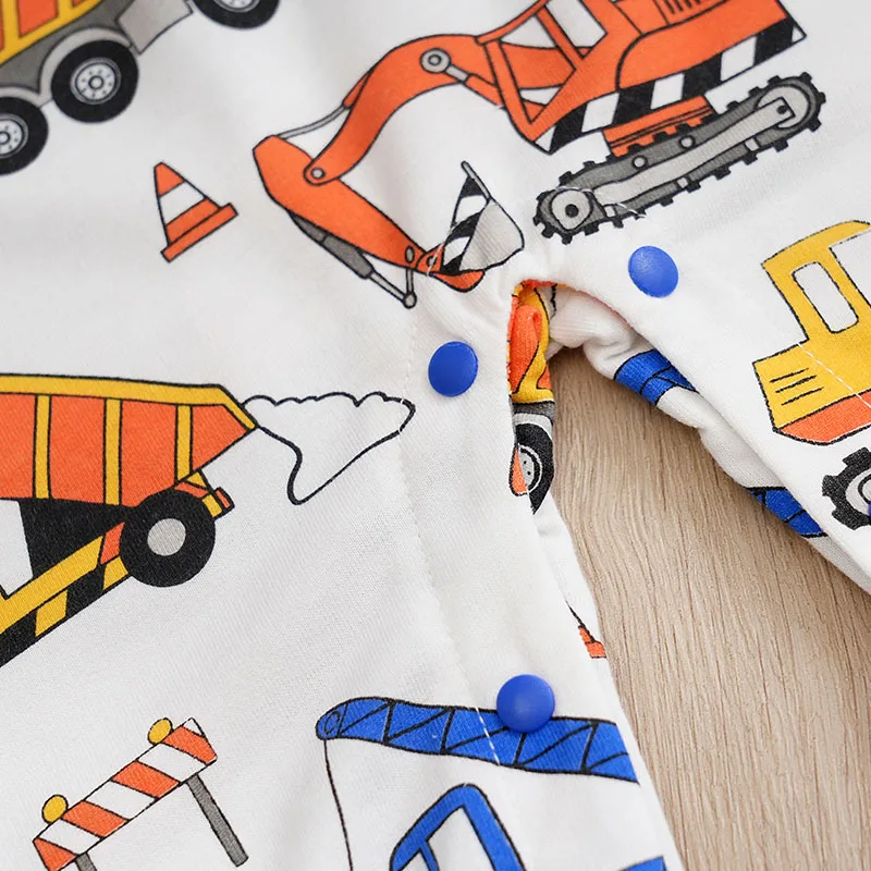 Body bebé manga larga coche azul estampado unisex - imagen 5