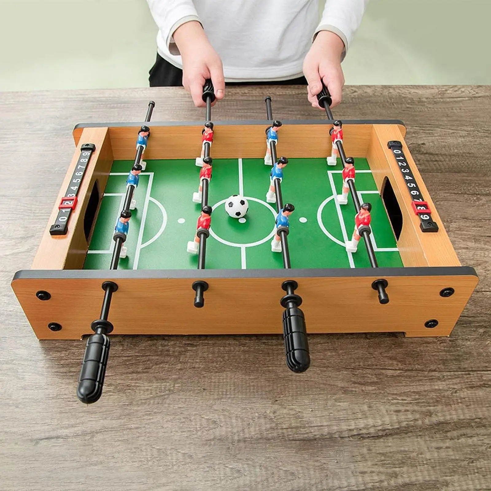 Foosball Table Interactive Toy Indoor Fun Portable for Family Game Playroom