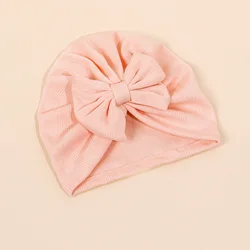 Gorro de punto con lazo para bebé – Turbante suave recién nacido