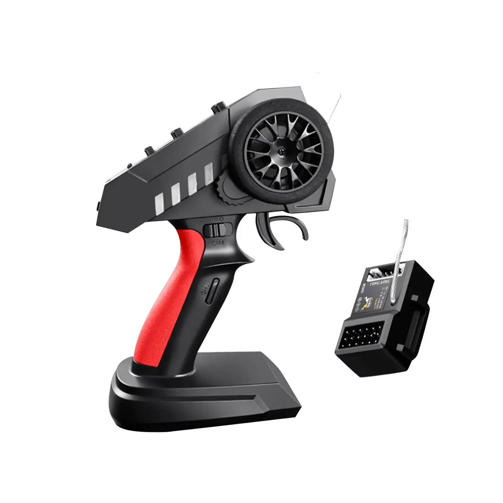 Remote Control Transmitter with Receiver 200M 6 Channel for RC Vehicle Tank