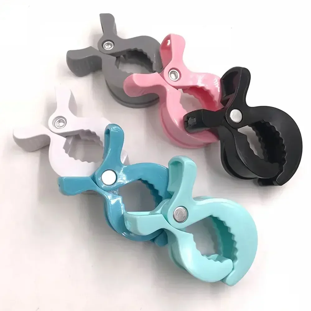 Gancho para accesorios de cochecito de bebé con clip cocodrilo