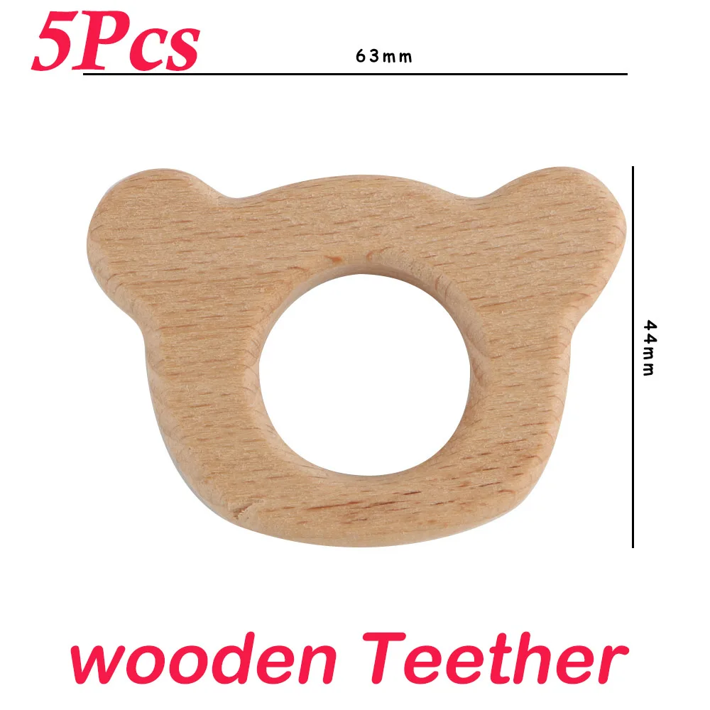 5pcs bear teether
