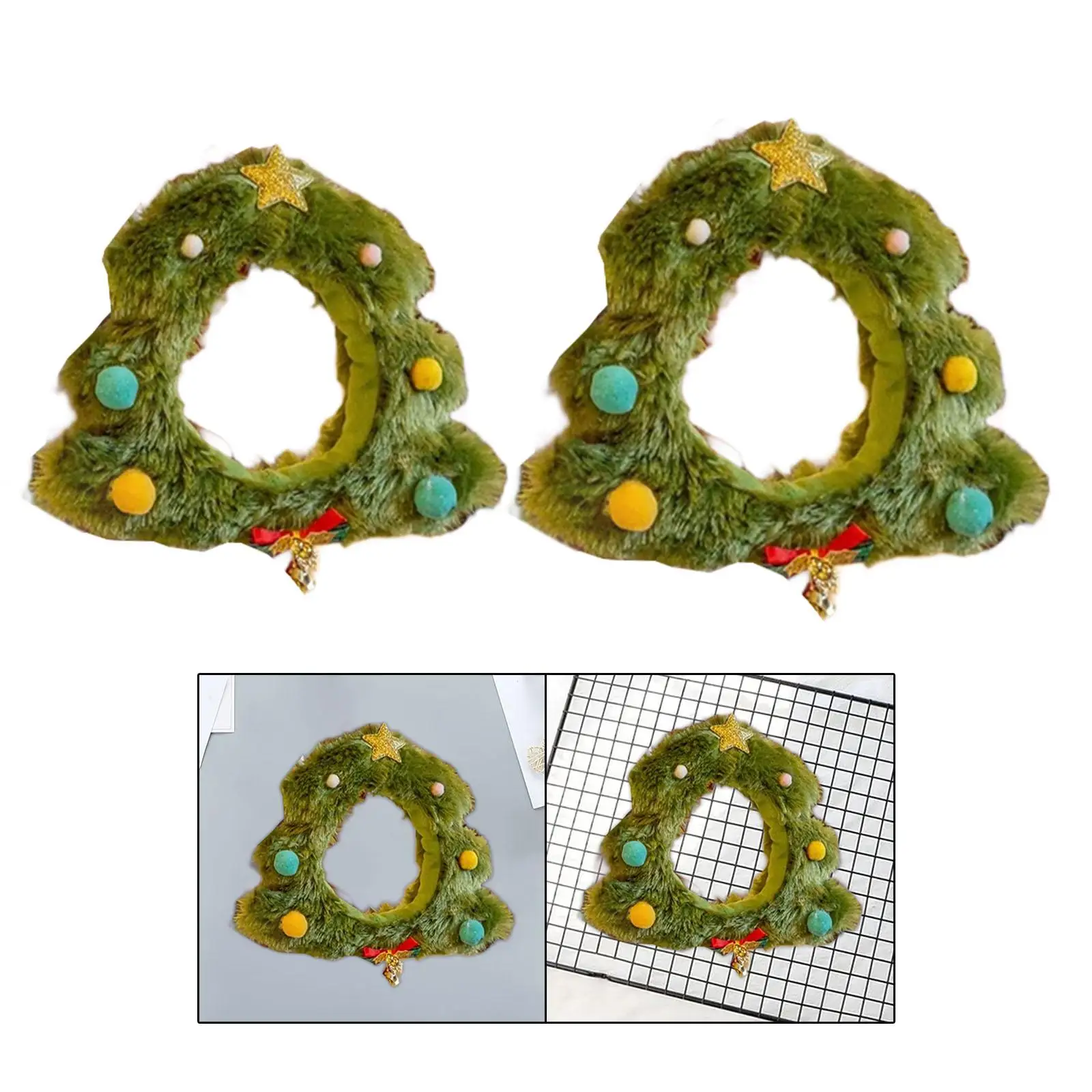 Doll Clothes Christmas Tree Headwear Plush Clothes for 15/20cm Pendant Doll