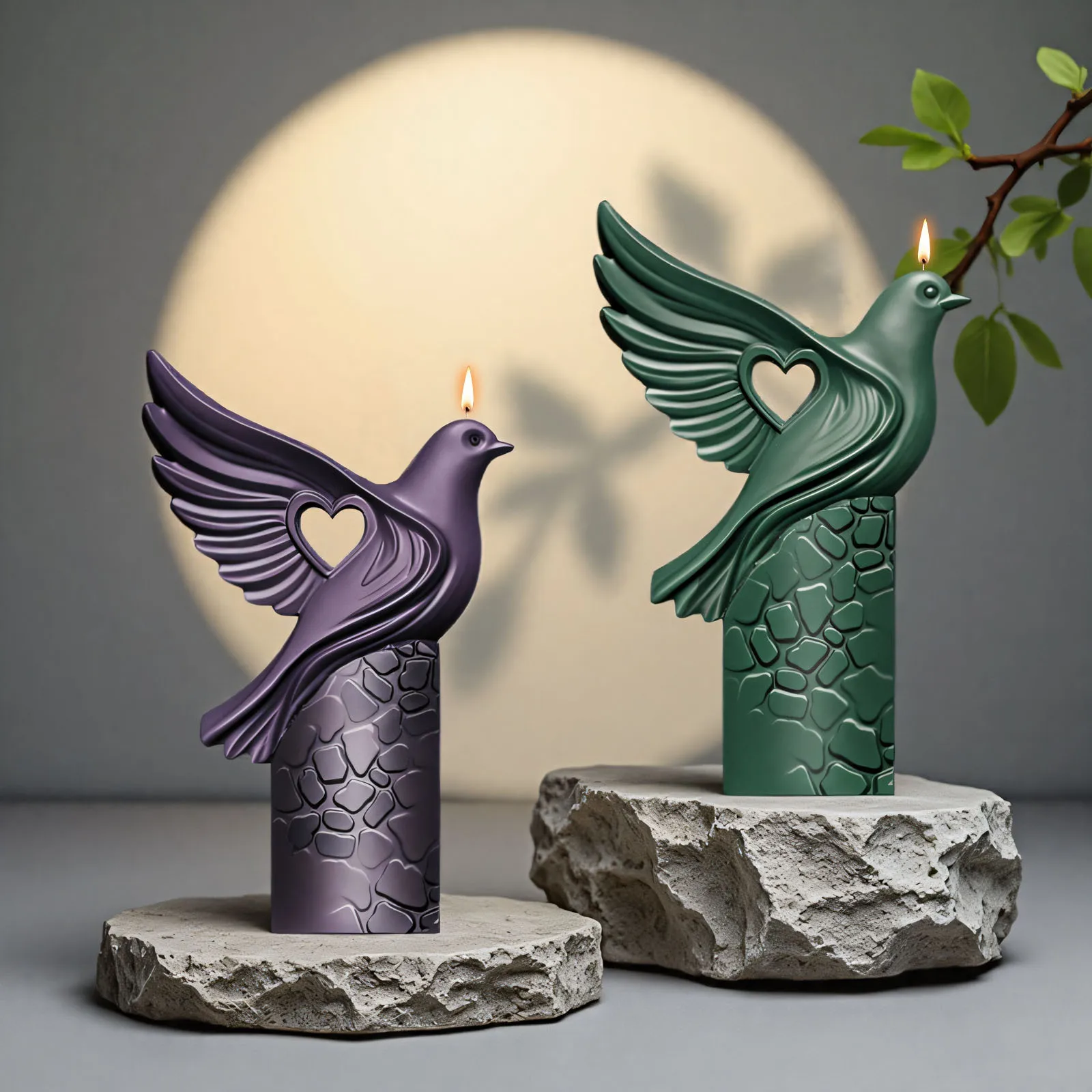 Molde de vela de paloma de la paz, molde de yeso de silicona resistente a la temperatura, molde de vela artesanal de calidad alimentaria para adornos de resina hechos a mano - imagen 3