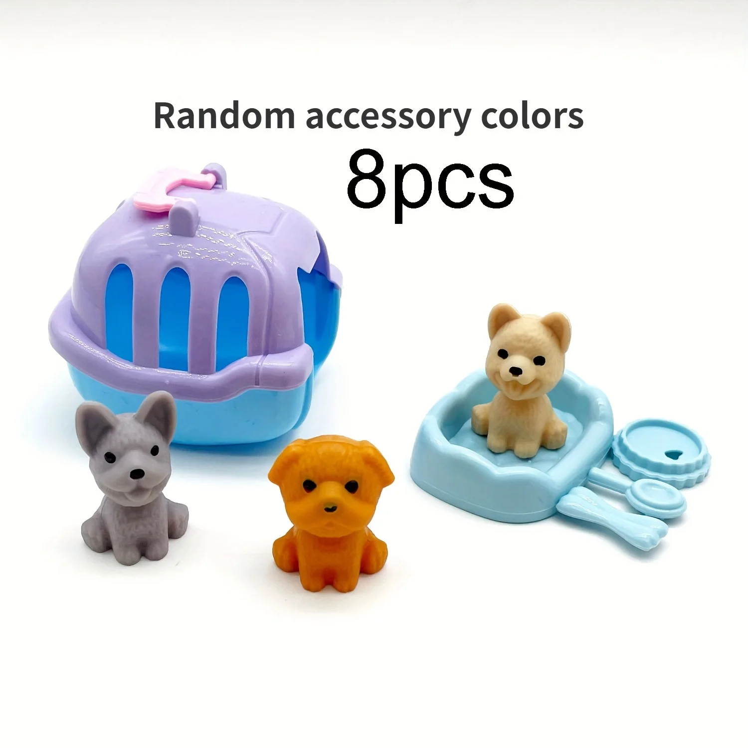Juguete para juego de imitación, Mini mascotas a la moda, casa para perros y gatos, perrera, bañera para niños, casa de juego, accesorios de juguete, el mejor regalo para niños - imagen 5