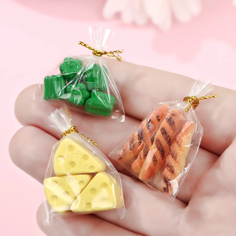 Juguete de cocina para muñecas Blyth de 30CM, Mini fruta vegetal, pan, gelatina, caramelo, simulación, casa de muñecas en miniatura, comida, escala 1/12 - imagen 2