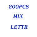 200pcs  mix letter