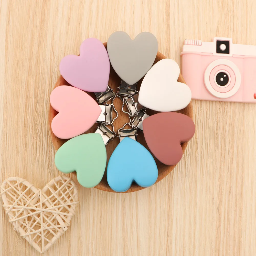 Sunrony 4/6 Uds nuevo Color redondo/corazón/flor Clips de silicona DIY bolso sombrero cadena llavero abrazaderas joyería accesorios hechos a mano - imagen 4