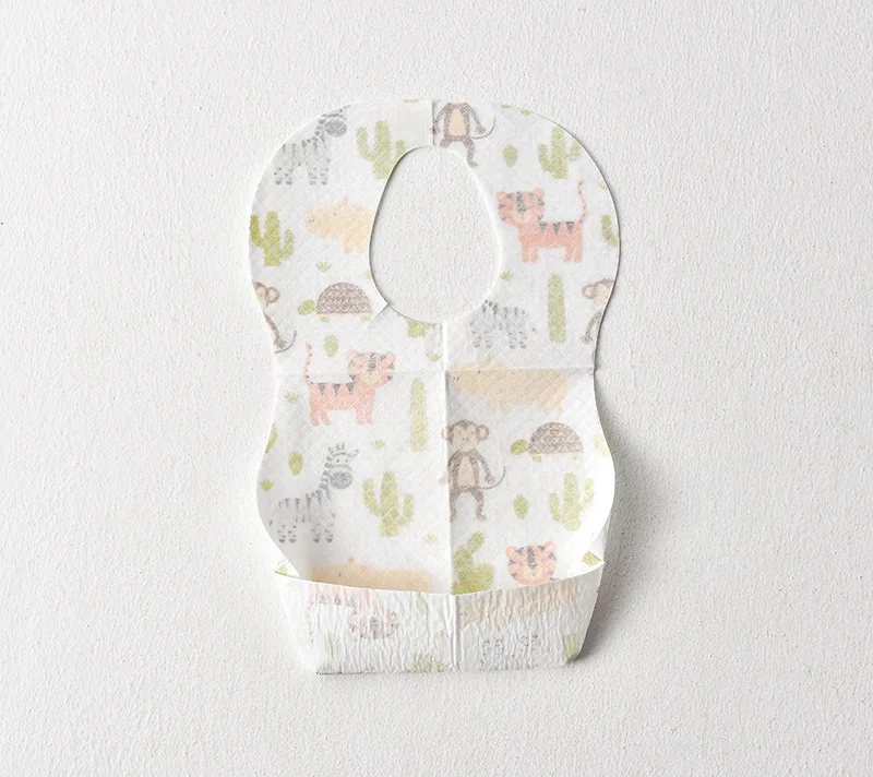 Babero desechable para bebé, Baberos de alimentación impermeables para niños, paño portátil para eructar, accesorios para bebés, 10 Uds. - imagen 5