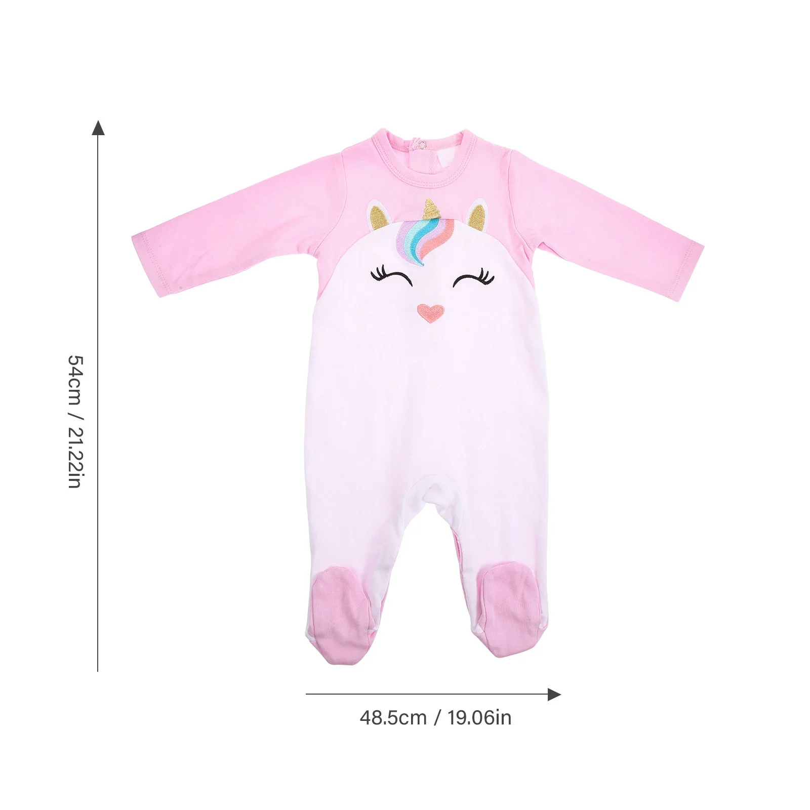 Pijama de unicornio para niñas, pelele con patas de algodón, mono de manga larga, ropa de dormir para niños pequeños, ropa de bebé, pijama para niñas - imagen 3