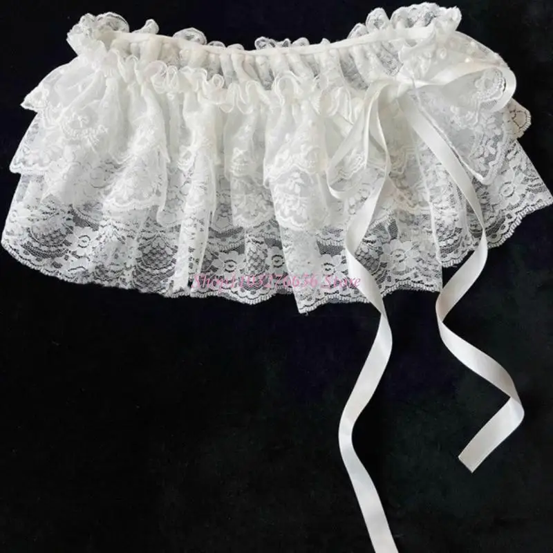 R6FD Ballet inspirado en encaje encaje para bebés Cortina pedos para niñas para niñas con elegantes detalles y tela - imagen 3