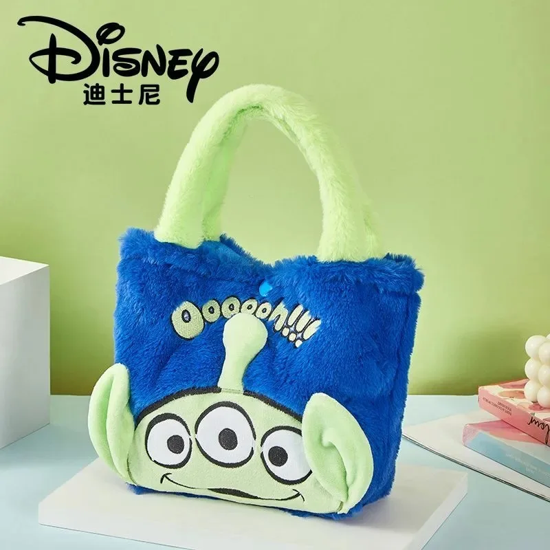 Bolsa de felpa con dibujos de Judy Alien Lotso Pooh para niños, bolsa de almuerzo Kawaii de Disney, Accesorios para el almuerzo para niños - imagen 4