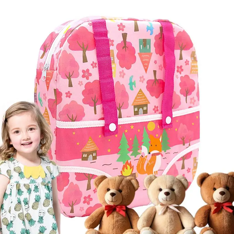 Transportín para muñecas Reborn, mochila transportadora para muñecas, accesorios divertidos para muñecas, bolsas de almacenamiento frontal para muñecas americanas, 12
