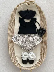 MILANCEL Conjunto bebé verano: camiseta con volantes y bombachos
