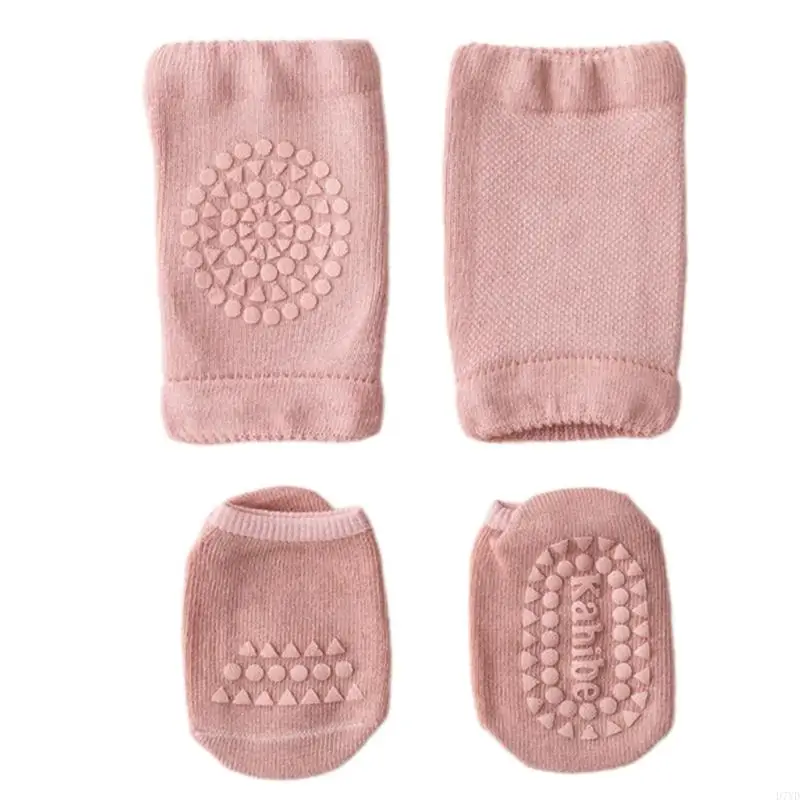 D7YD Protectores rodilla gruesos con calcetines no lisos para tela algodón transpirable para niños - imagen 2