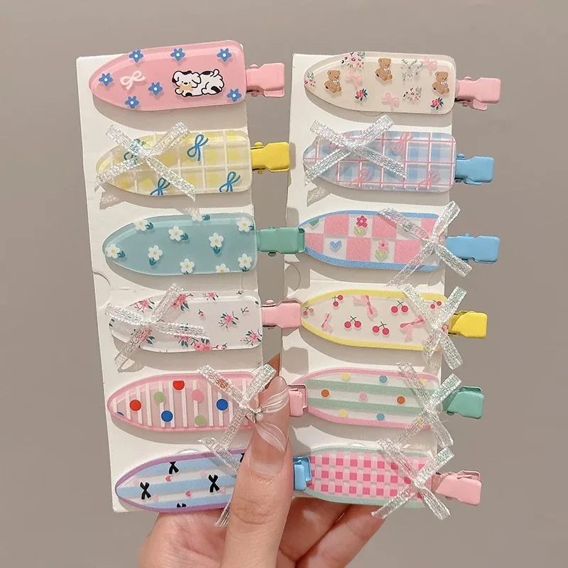 Pinza floral pico de pato para niña – Estilo coreano sweet - imagen 4