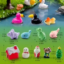 Miniaturas de animales para jardín de hadas infantil