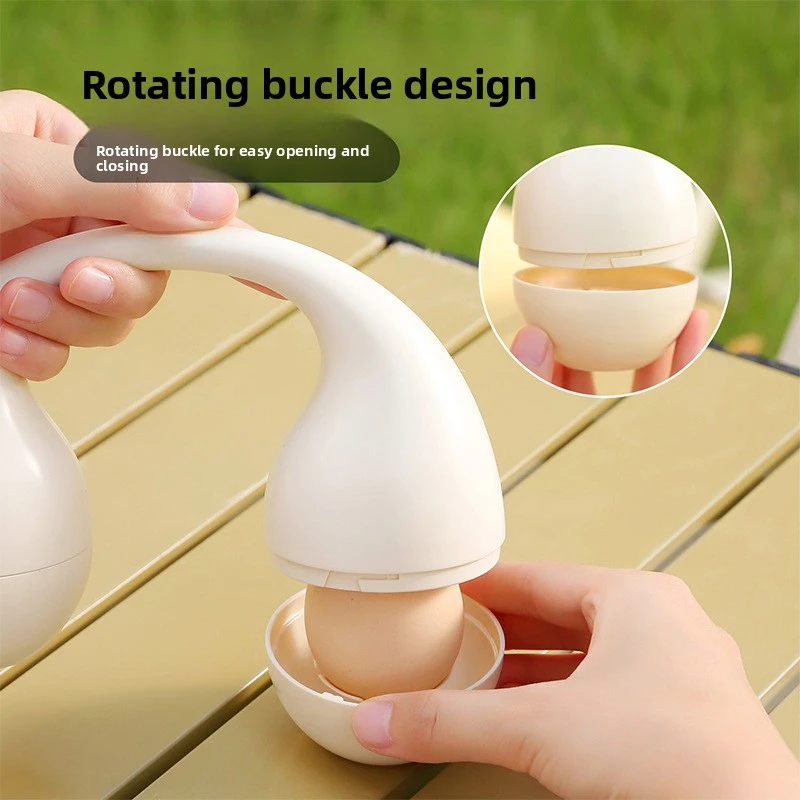 Caja de almacenamiento de huevos en forma de mancuerna, contenedor de comida portátil a prueba de golpes para exteriores, estuche de almacenamiento de viaje para huevos, organizador protector de huevos - imagen 3