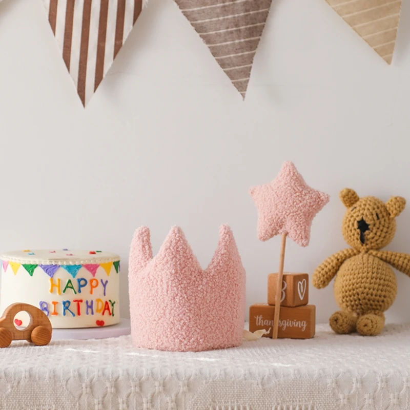Kit de cumpleaños bebé con corona, varita y juguete musical - imagen 4