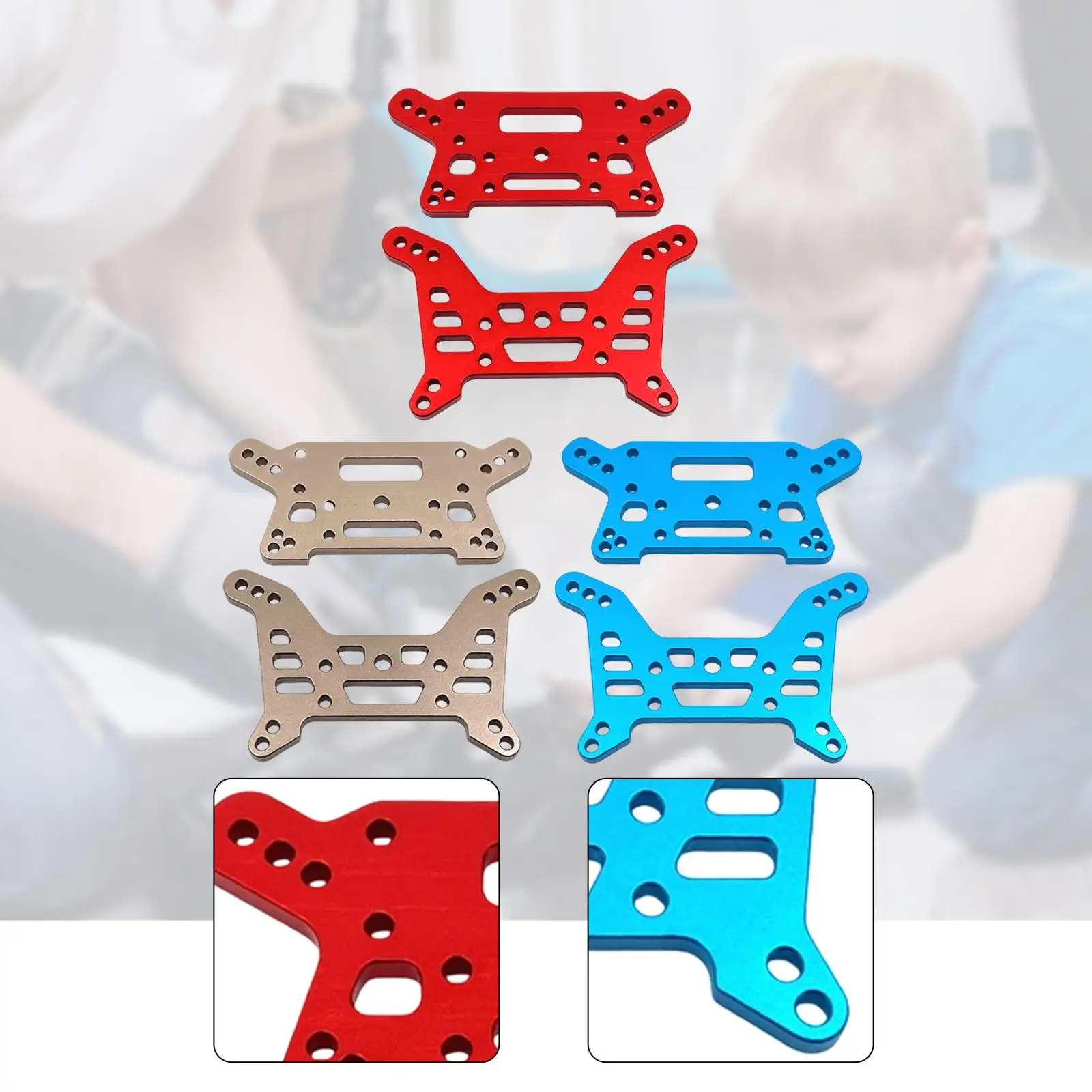 Torre de choque para coche de juguete con Control remoto, escala 1/7, 7303, 7304, piezas de coche RC, soportes de choque mejorados, instalación rápida profesional - imagen 4