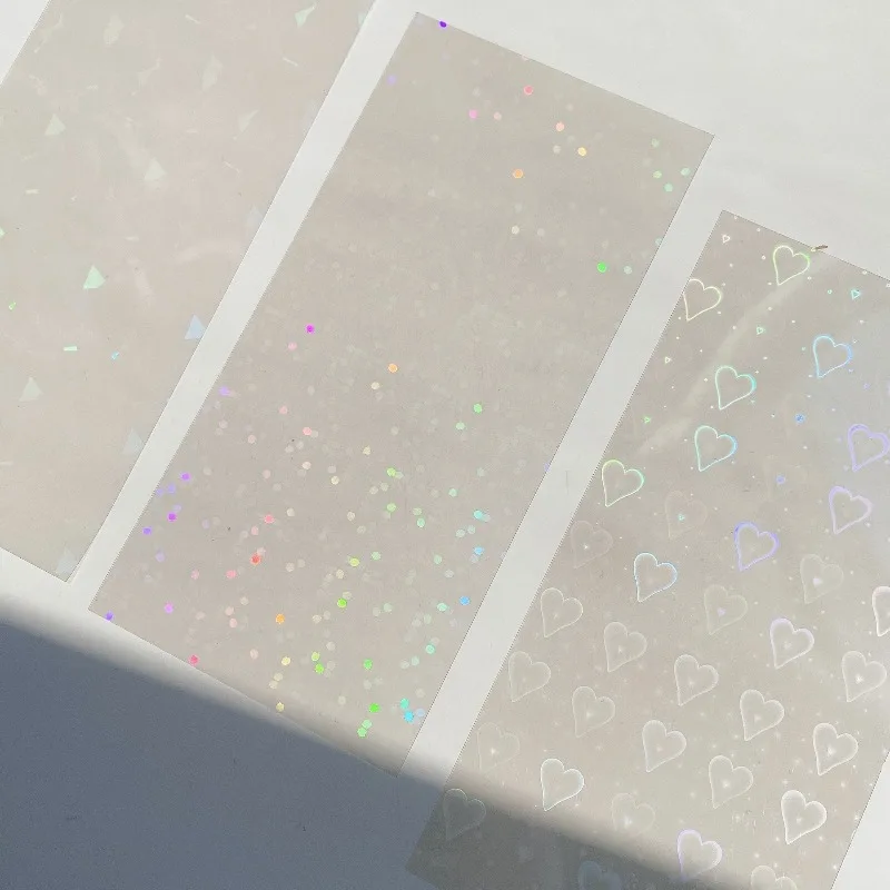 Pegatinas transparentes con purpurina láser para álbumes - imagen 5