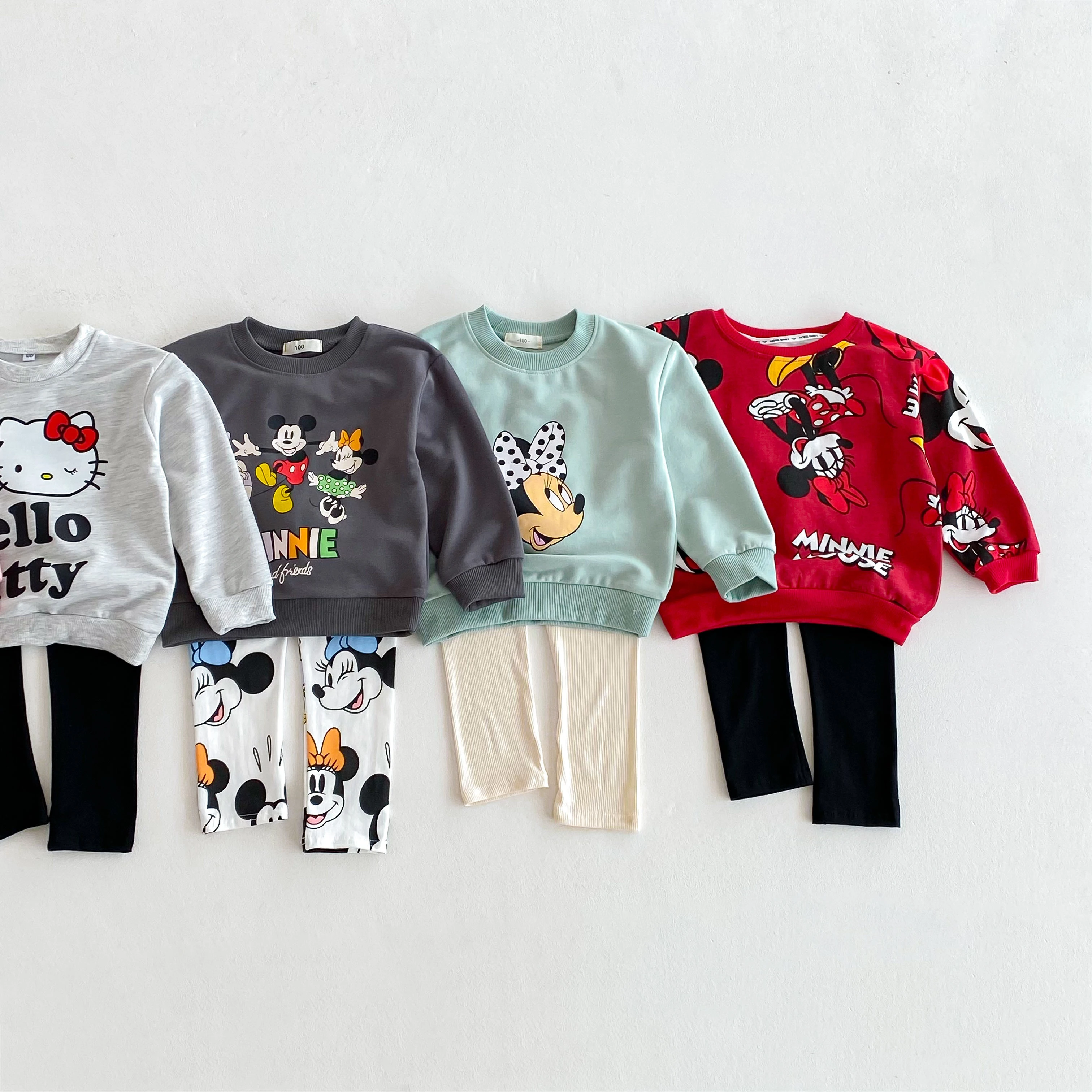 Disfraz para niños de 0 a 6 años, sudaderas de dibujos animados, traje para niña, ropa de otoño, Tops informales sueltos + Pantalones, conjunto de 2 piezas para niños