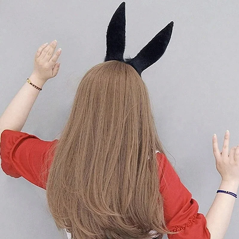 Diadema orejas de conejo peluche para niña – Accesorio disfraz - imagen 2