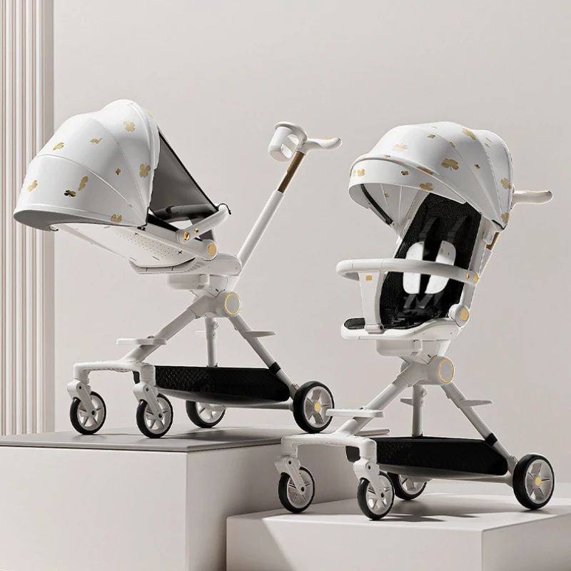 Cochecito ligero plegable con una mano, asiento reversible y portabebé - imagen 3