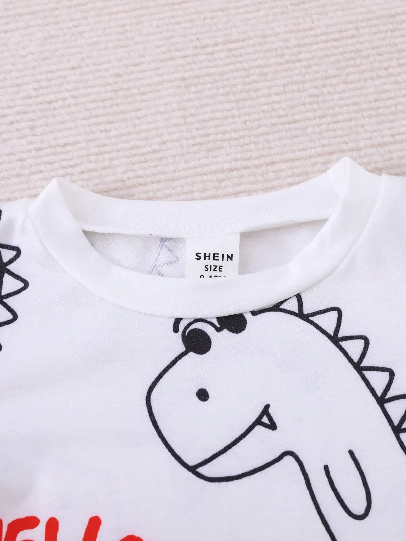 Conjunto verano niño con dinosaurio – Camiseta y pantalón corto - imagen 3