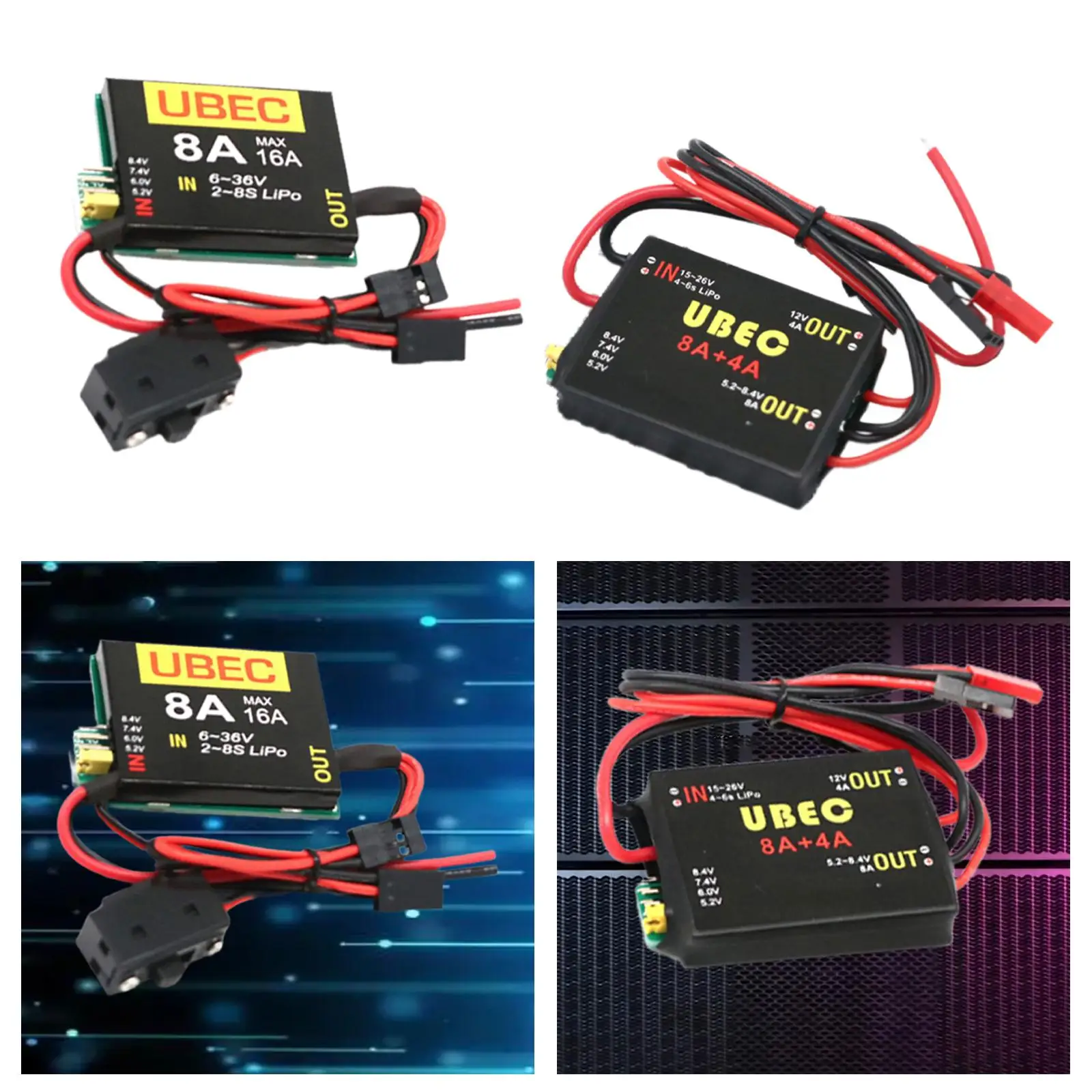Ubec Module Replacement Parts Overcurrent Protection Professional DIY Servo Separate Power Supply Upgrade Parts for RC Crawler