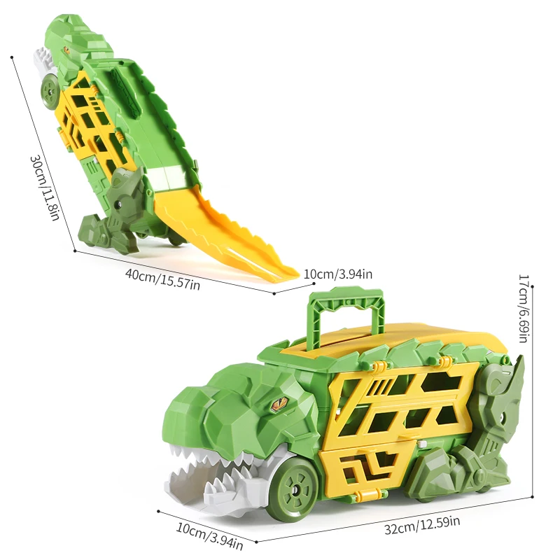 Coche-juguete de aleacion con dinosaurio Morphed para peques - imagen 3