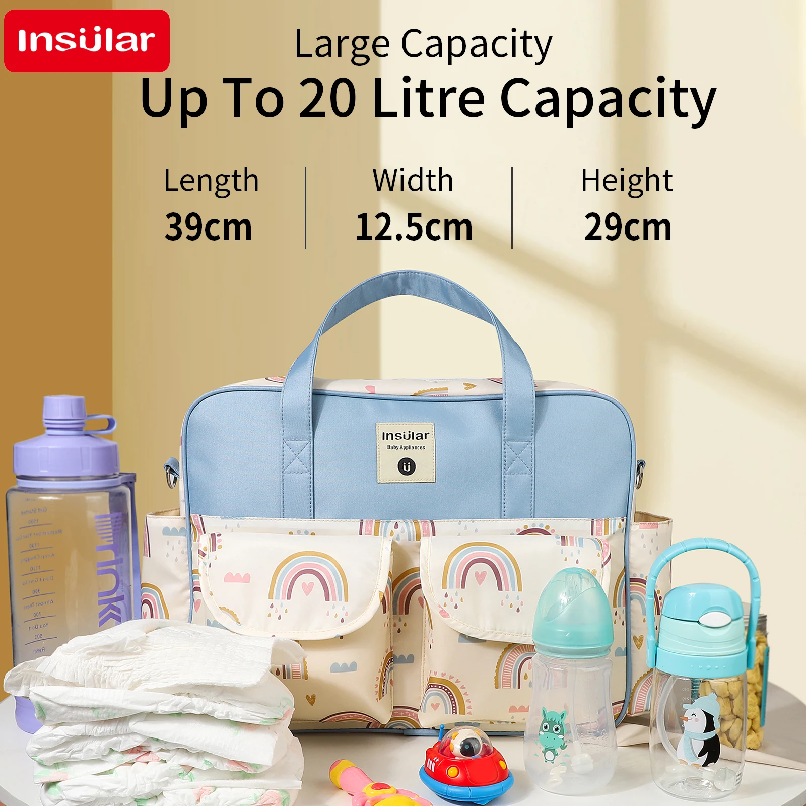 Bolso de mamá Oxford impermeable – gran capacidad viaje multifuncional - imagen 4