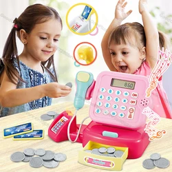 Caja registradora infantil electrónica: juego de supermercado con luz