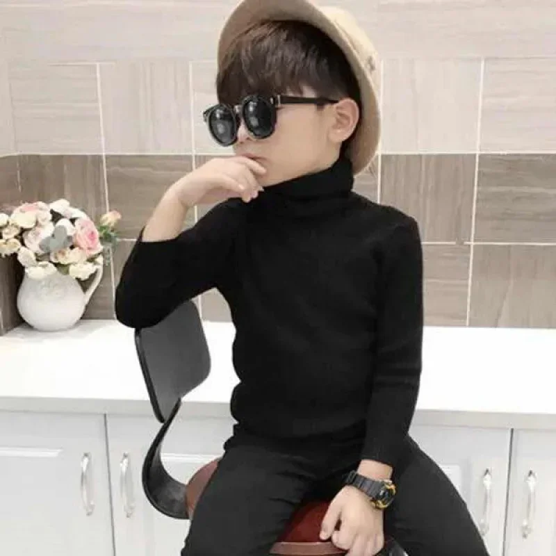 Jersey de punto con cuello alto para invierno - imagen 2