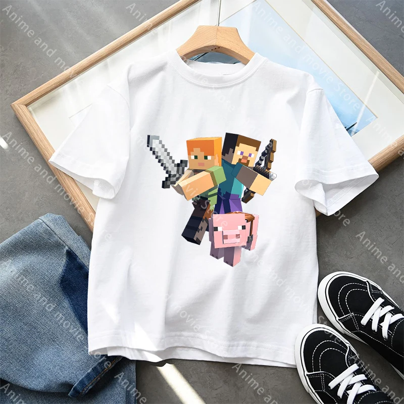 Camiseta Minecraft manga corta para niños – Ideal verano - imagen 3