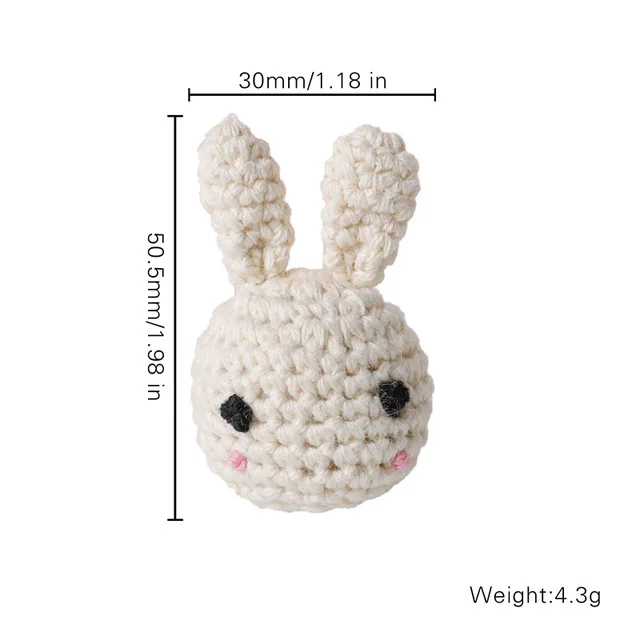 1PC  rabbit head