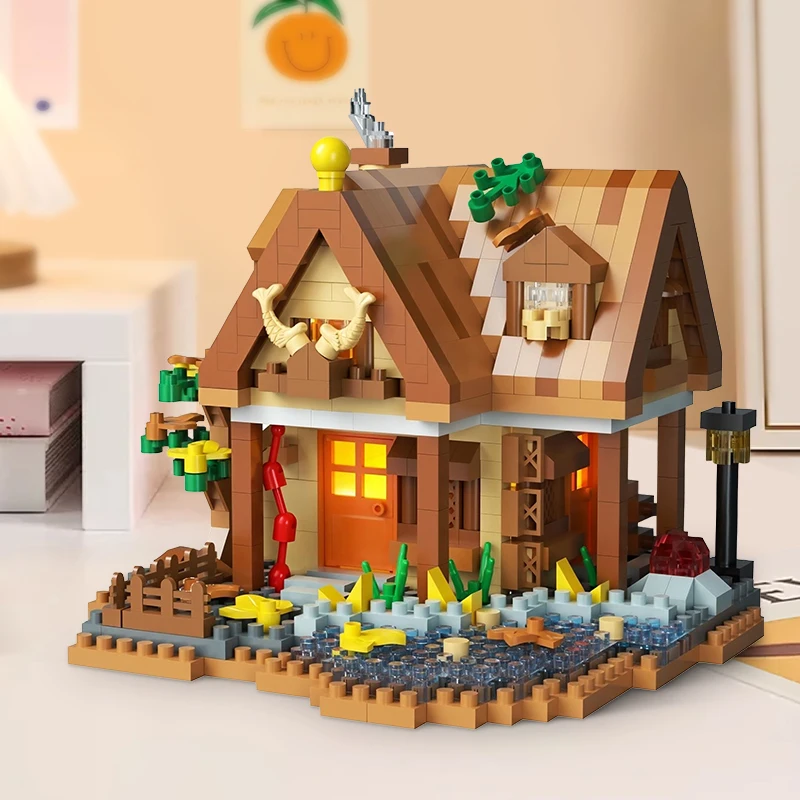 Juego de construcción infantil Casa del árbol con molino - imagen 2