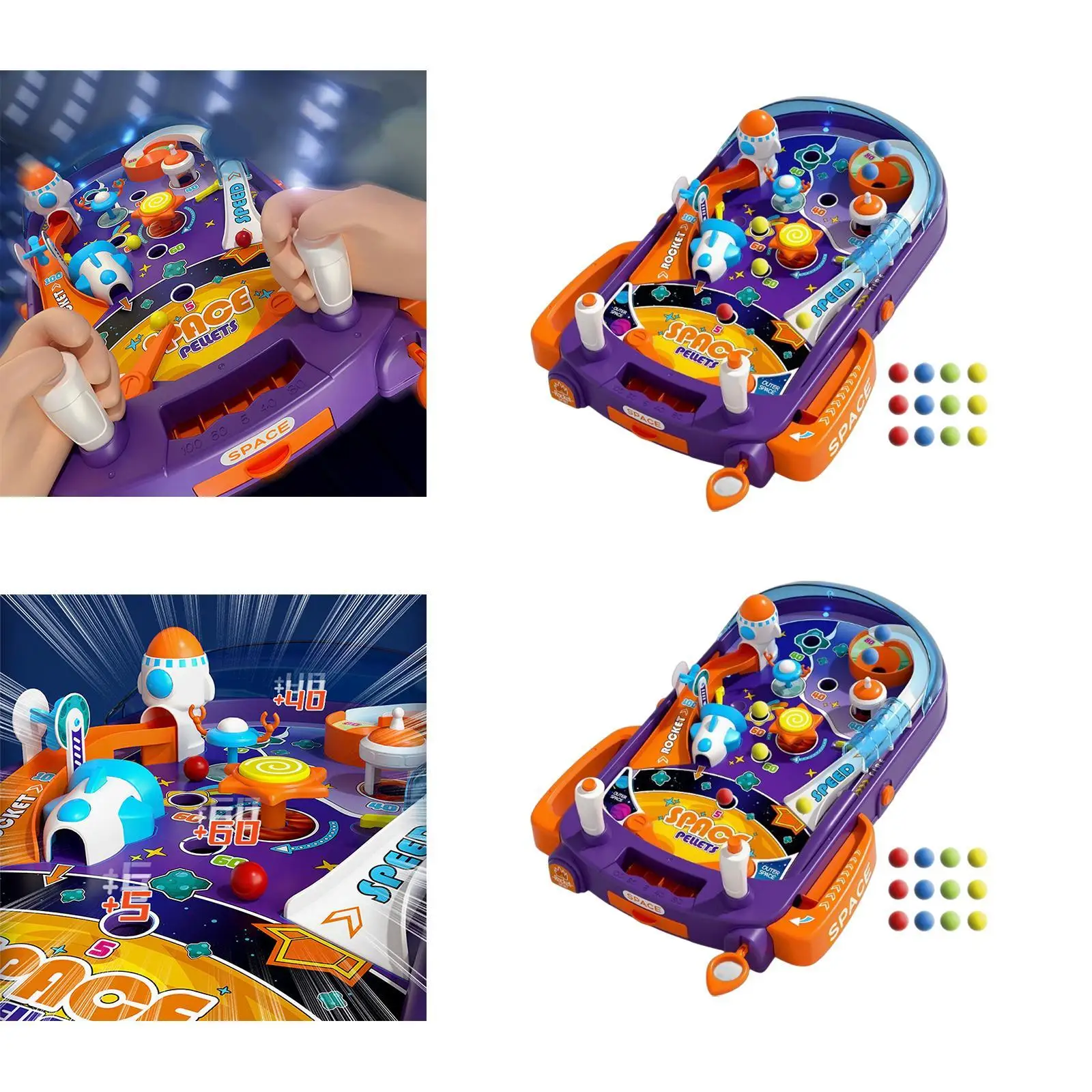 Pinball Game Kids Table Games Multiuse Sturdy Home Preschool Boys Girls Parent Child Interaction Game Table Electronic Pinball