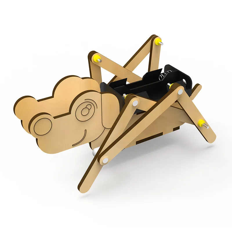 Juego de equipo Experimental de ciencia para niños, brazo de palanca Fulcrum, perro mecánico de madera y madera, bricolaje