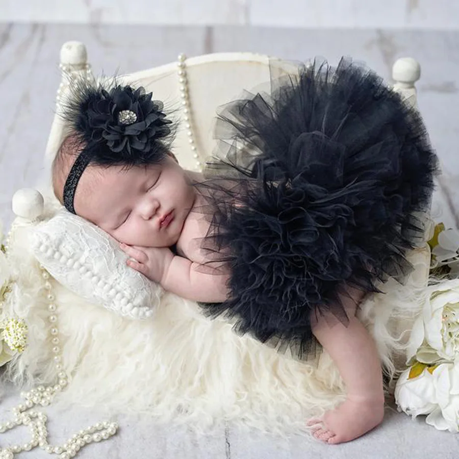 Falda tutú para niñas recién nacidas – Sesión de fotos estilo pastel