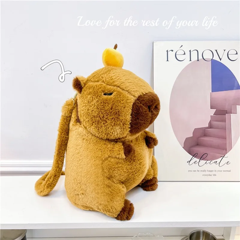 Mochila de peluche con muñeca de dibujos animados para niños y niñas - imagen 4