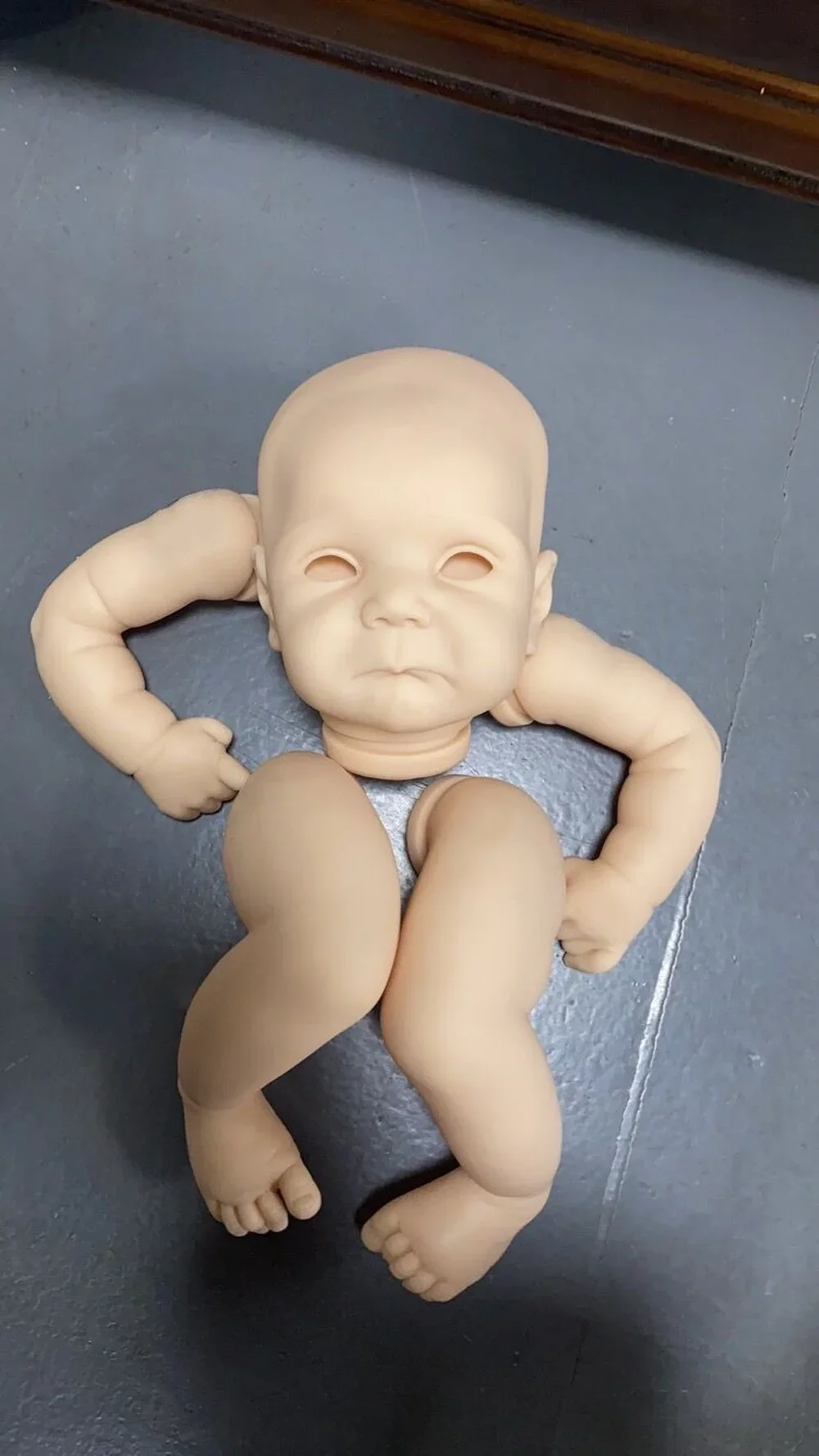 NPK 20 ''alta cantidad Color fresco sin terminar piezas de muñeca sin pintar Kit de muñeca Reborn Ducklin con cuerpo y ojos Bebe - imagen 3