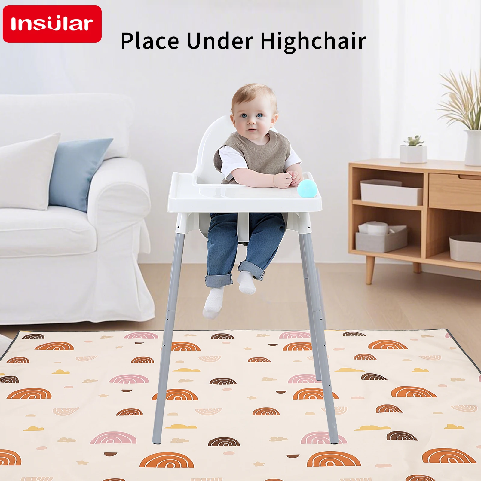 Alfombra plegable para juegos de bebés, antideslizante, impermeable, duradera, educativa, alfombra para niños en la guardería, almohadilla de escalada, juegos de actividades para niños - imagen 3