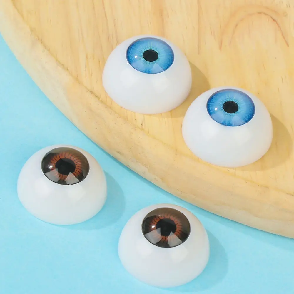 Ojos acrílicos para muñecas BJD, accesorios de manualidades, 24mm, 30mm, azul, marrón, verde, 1 par - imagen 5