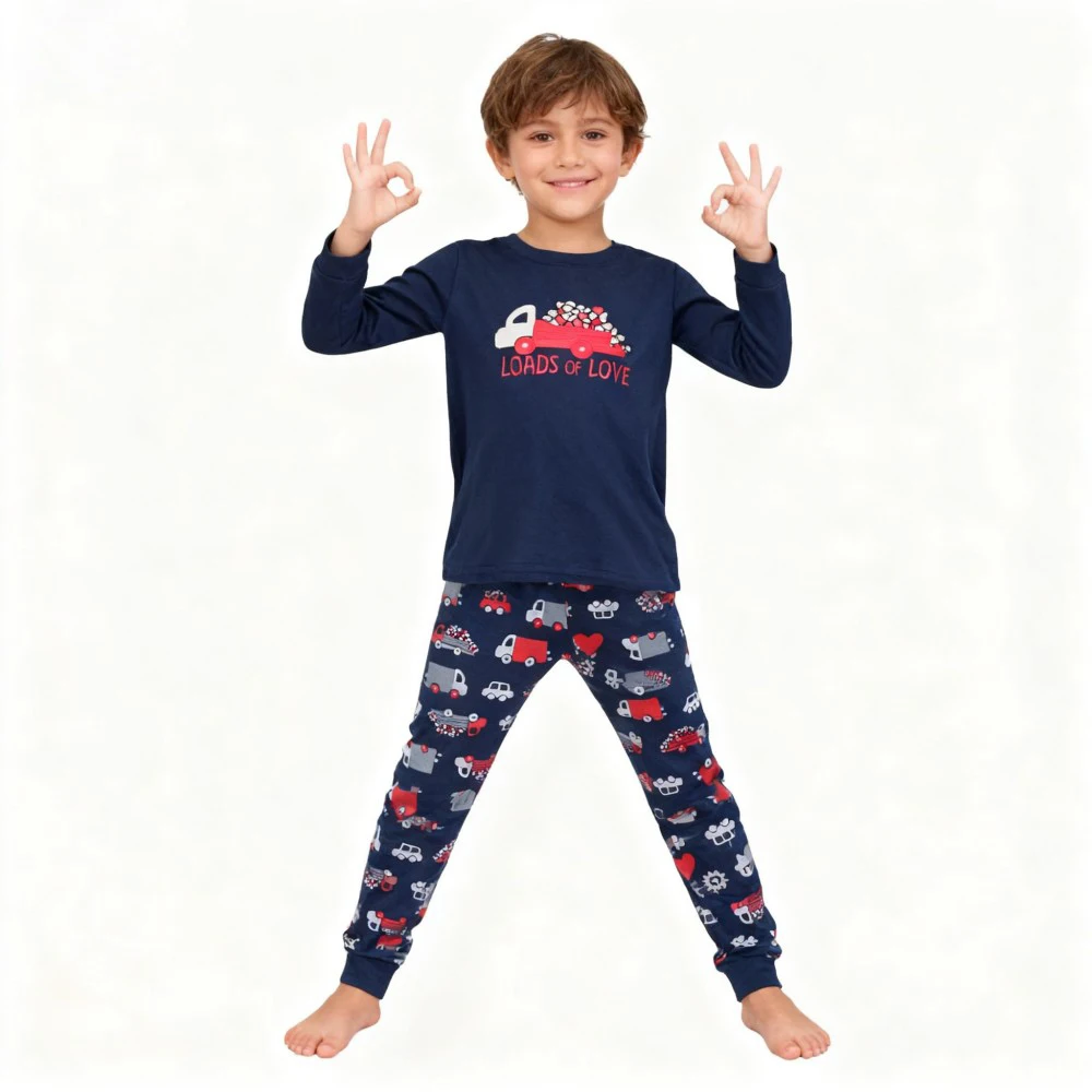 Conjuntos de pijamas suaves manga larga con motivos para bebés y niñas - imagen 2